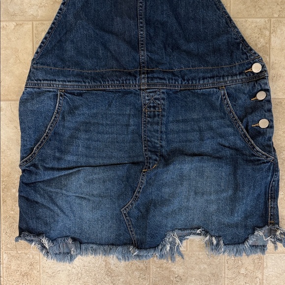 Free People Blue Denim Overalls - Picture 4 of 6